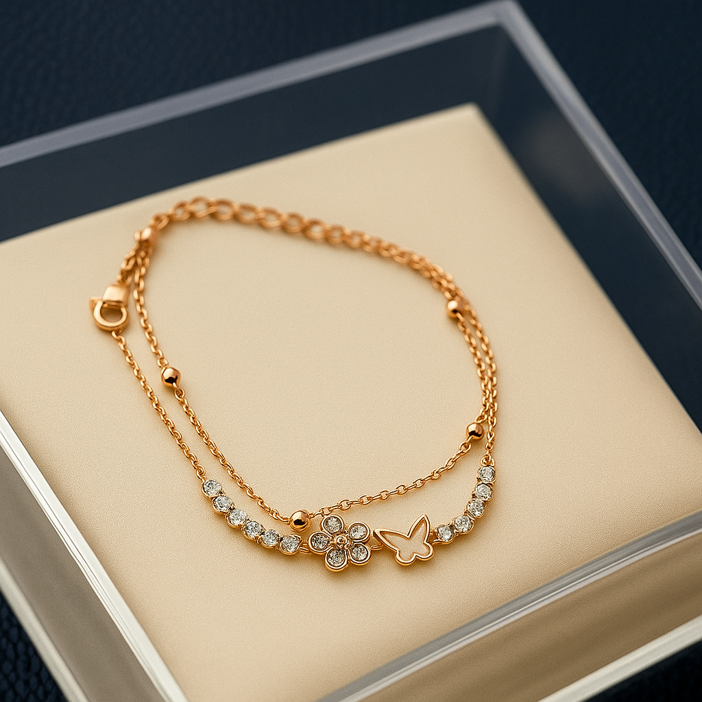 Flowery Butterfly Bracelet