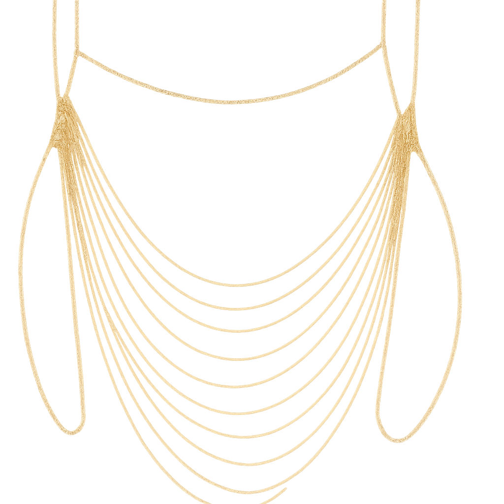 Golden Drape Body Chain