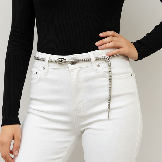 The Gilded Zip Waist Chain