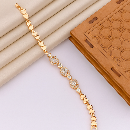 A.D. Diamond Radiant Heartline Bracelet