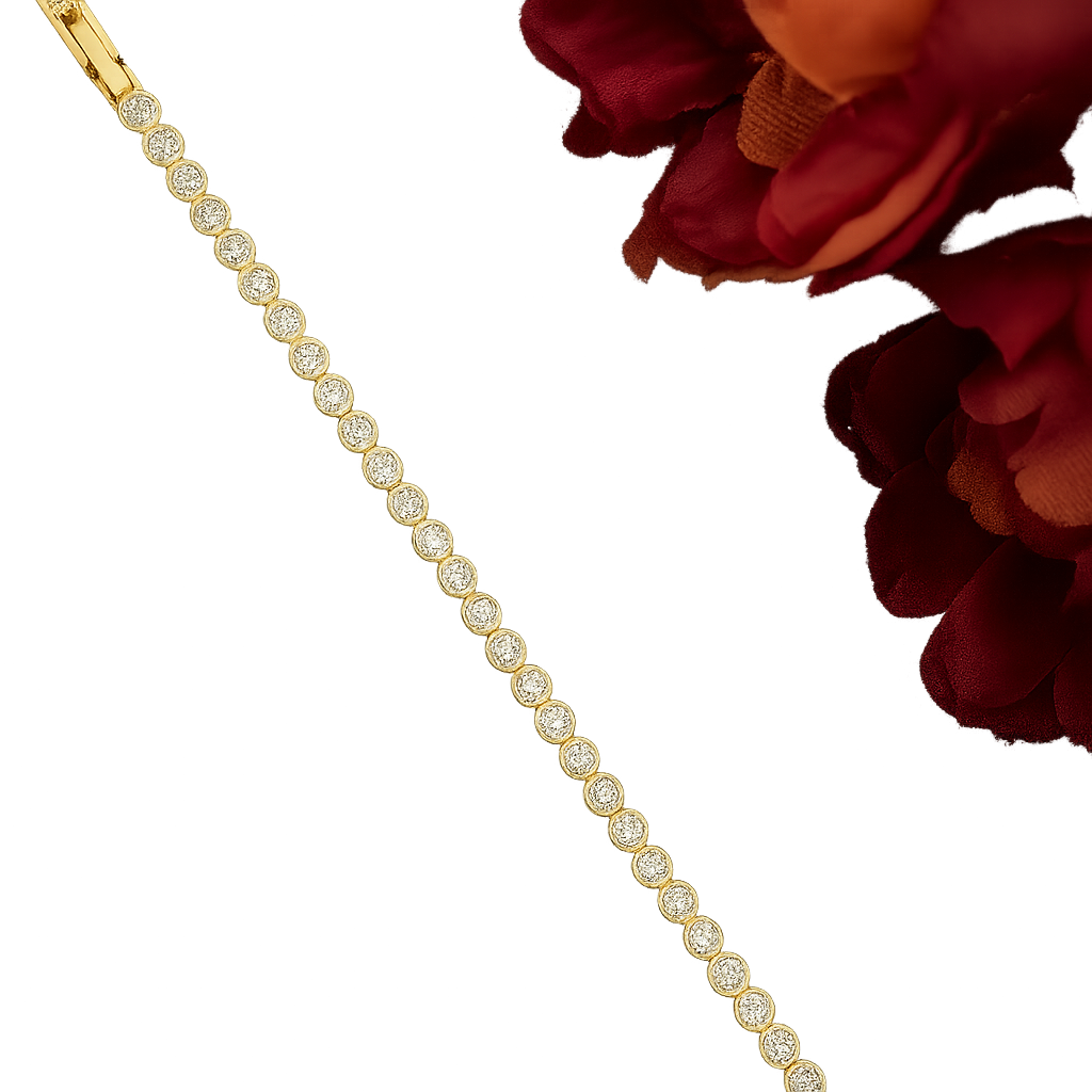 Radiant Solitaire Rose Bracelet