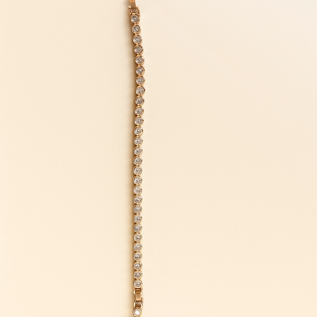 Radiant Solitaire Rose Bracelet