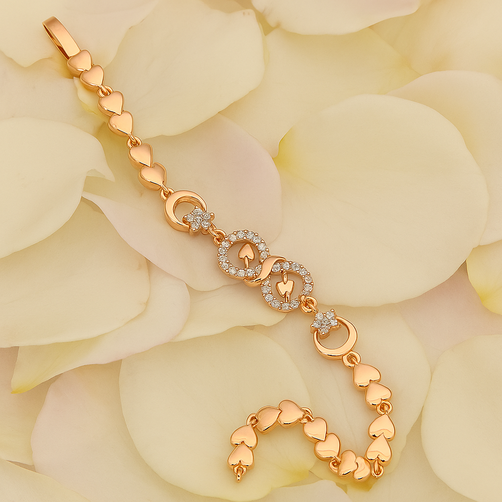 HeartGlow Rose Gold Bracelet