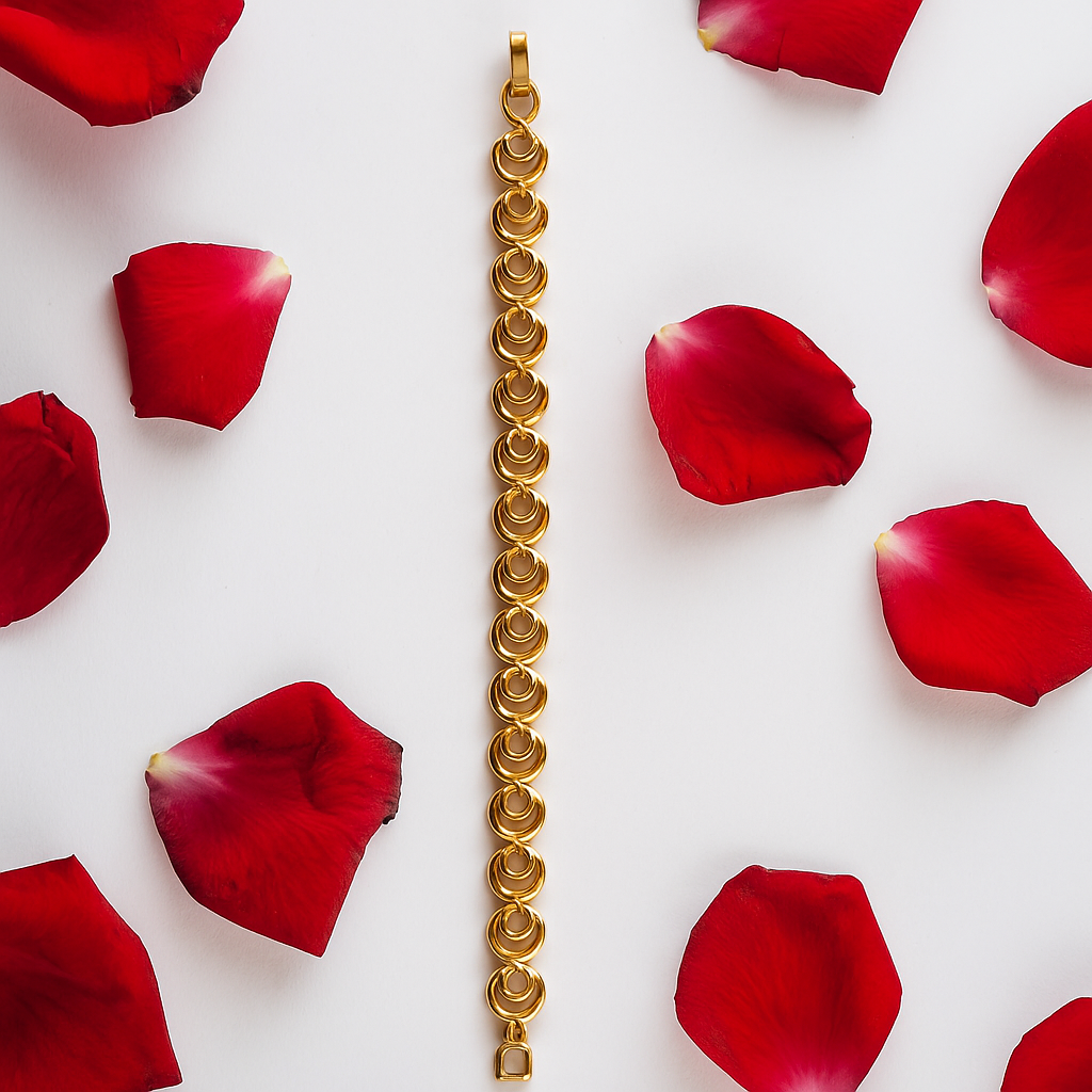 Rose Orbit Charm Bracelet