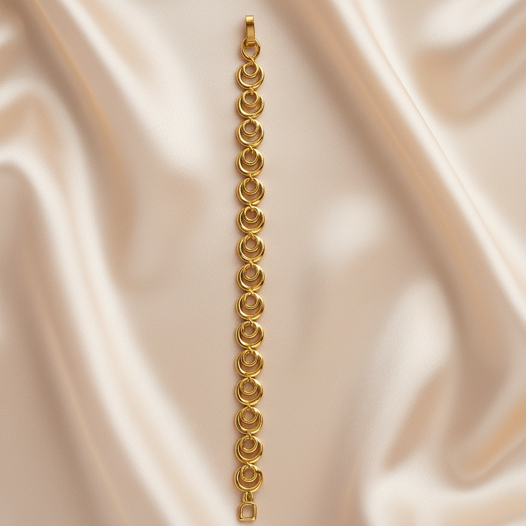 Rose Orbit Charm Bracelet