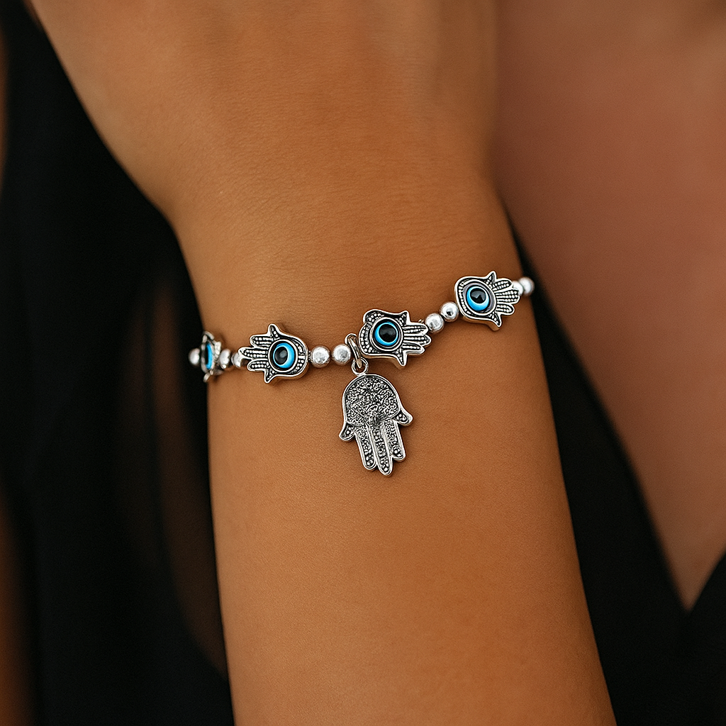 Hamsa Evil Eye Bracelet