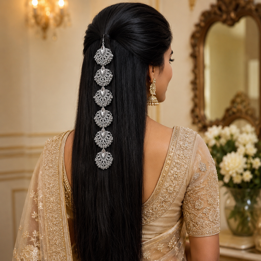 Vaani Oxidised Choti – Braid Hair Chain