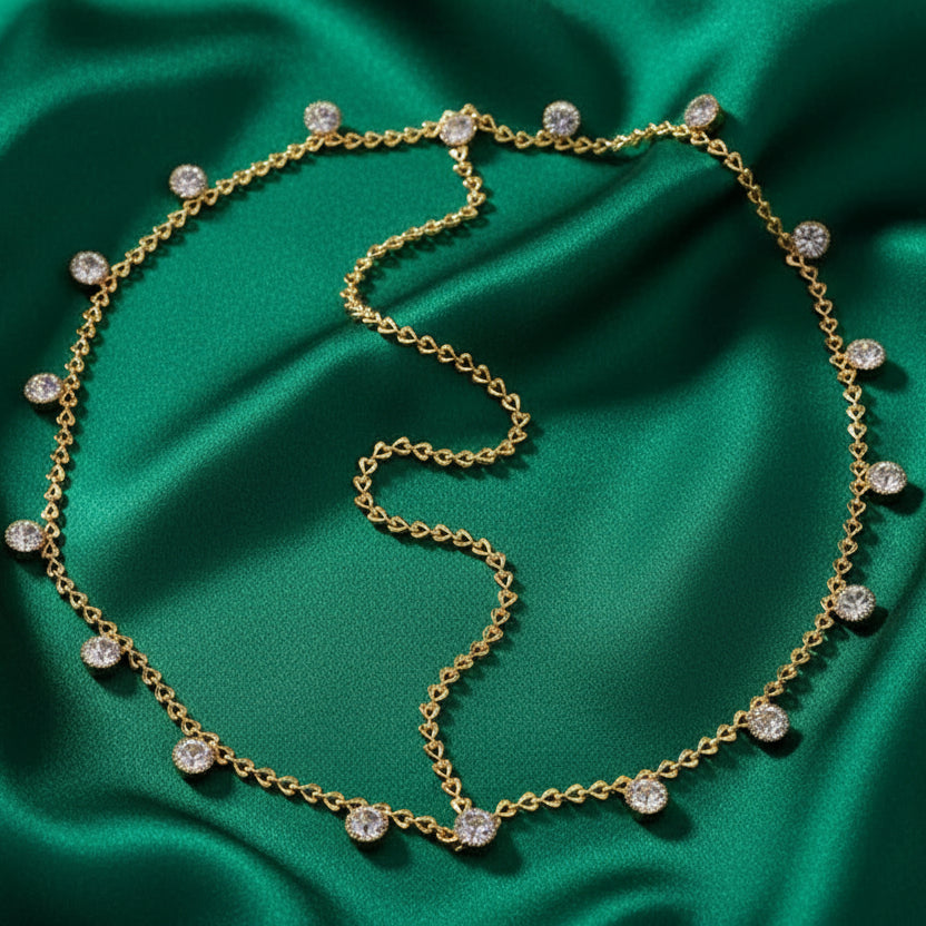 Crystal Drop Hair Chain