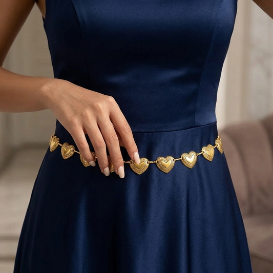 Heart of Gold Waist Chain