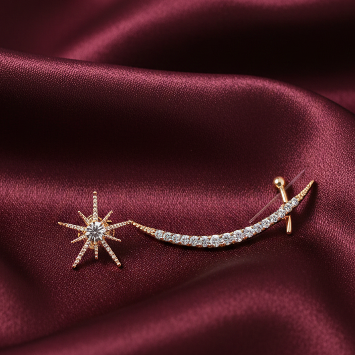 Celestial StarTrail Ear Cuff