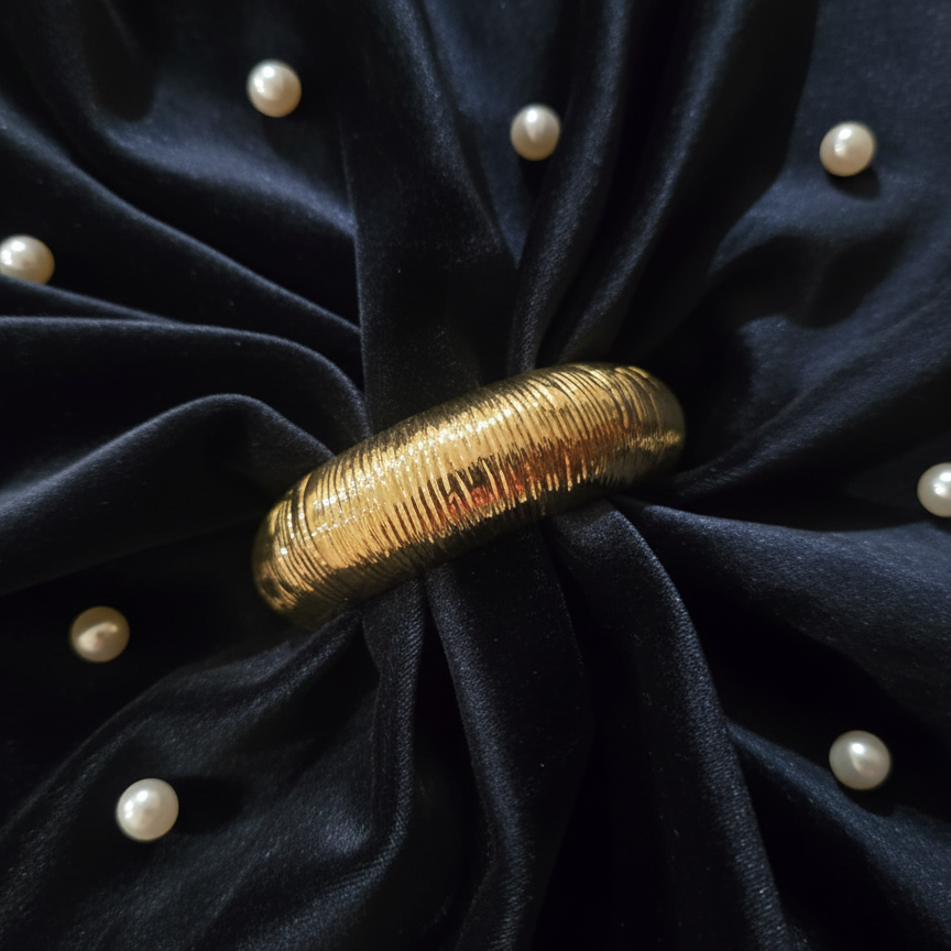 Golden Ripple Luxe Cuff