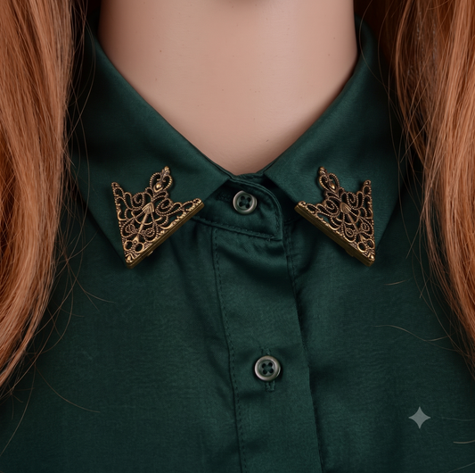 Regal Filigree Collar Brooch