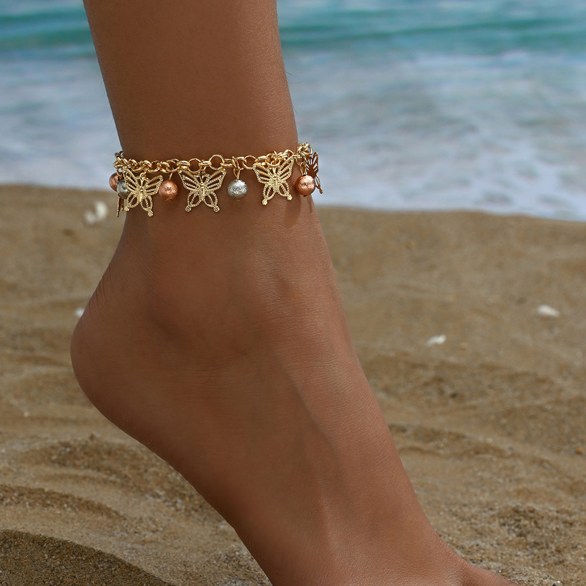 Butterfly Breeze Charm Anklet