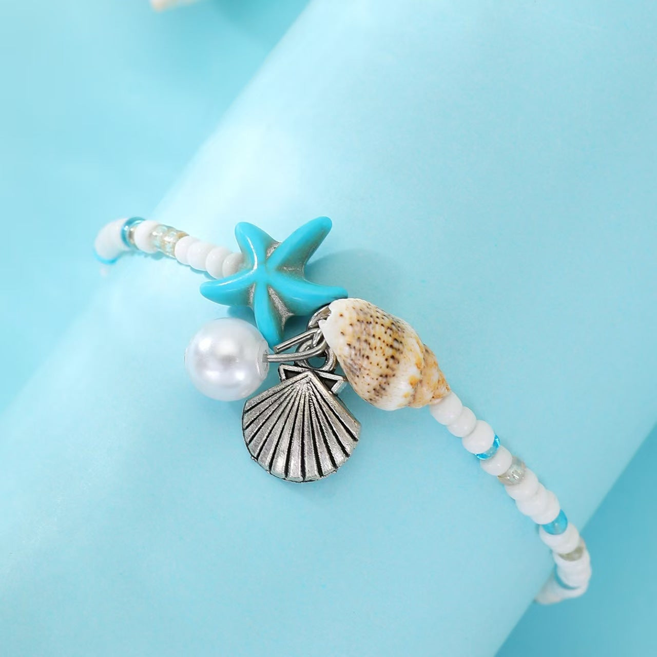 Ocean Breeze Charm Anklet