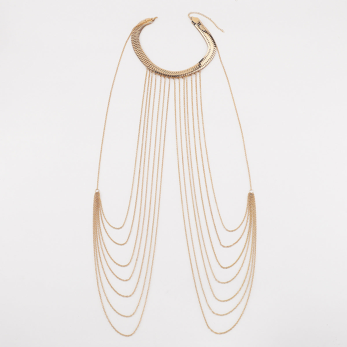 Gilded Cascade Body Chain