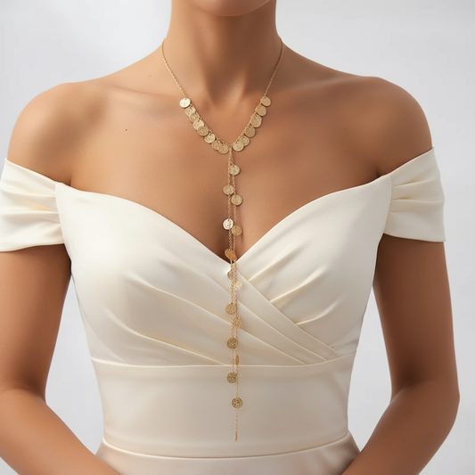 Gilded Coin Cascade Bodychain