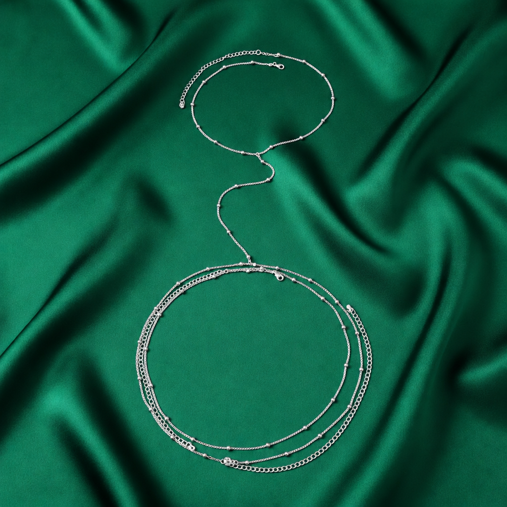 Coastal Glow Body Chain & Waist Chain Set