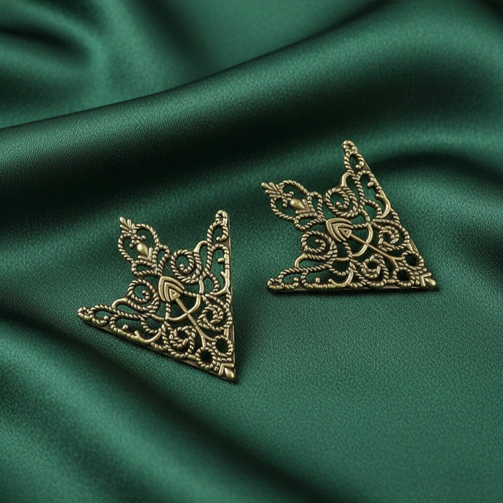 Regal Filigree Collar Brooch