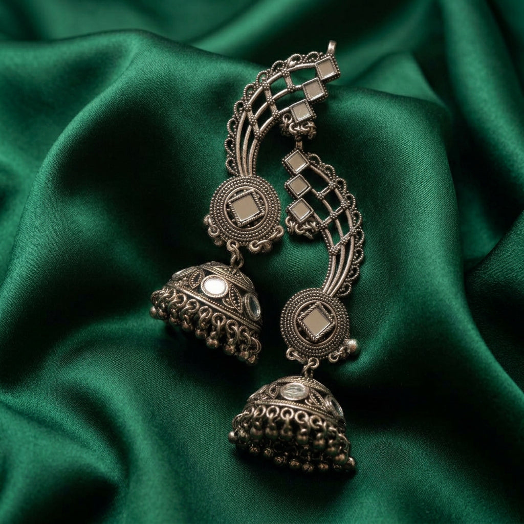 Aaina Arch Jhumka Ear Cuffs | Pair