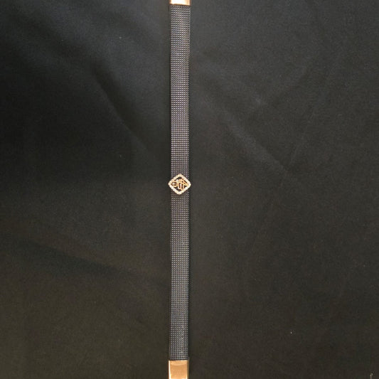 92.5 Silver Emblem Mesh Bracelet