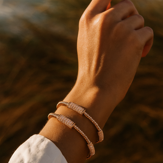 Candlelight Cluster Bangles (Set of 2)