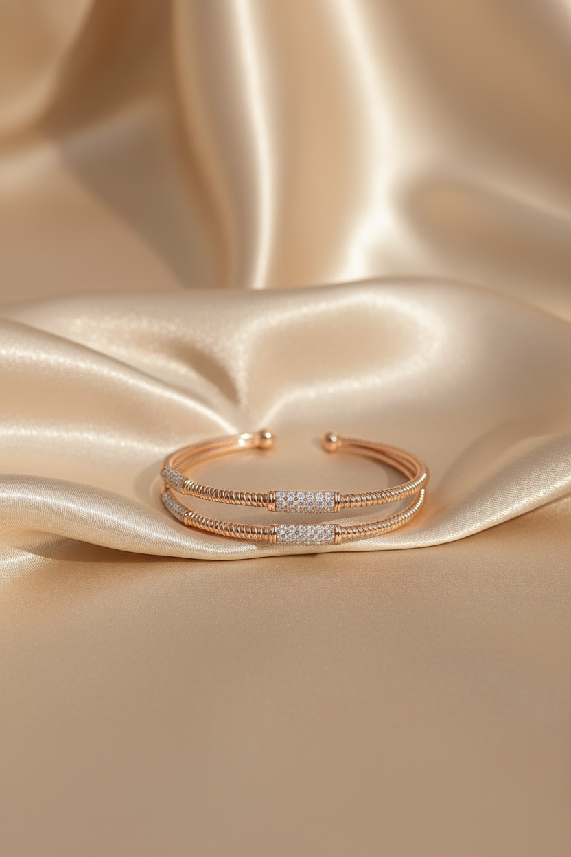 Candlelight Cluster Bangles (Set of 2)