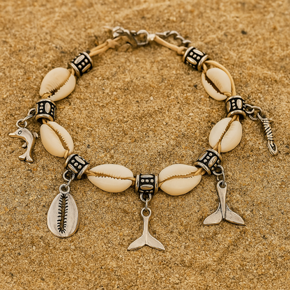 Oceana Charm Shell Anklet