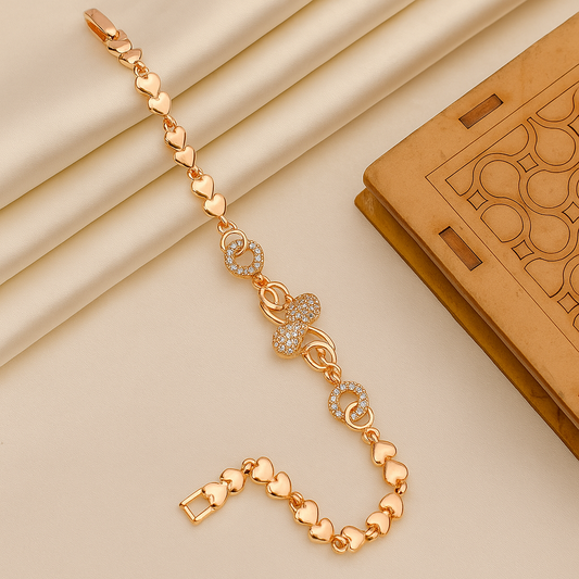 Eternity Charm Rose Bracelet