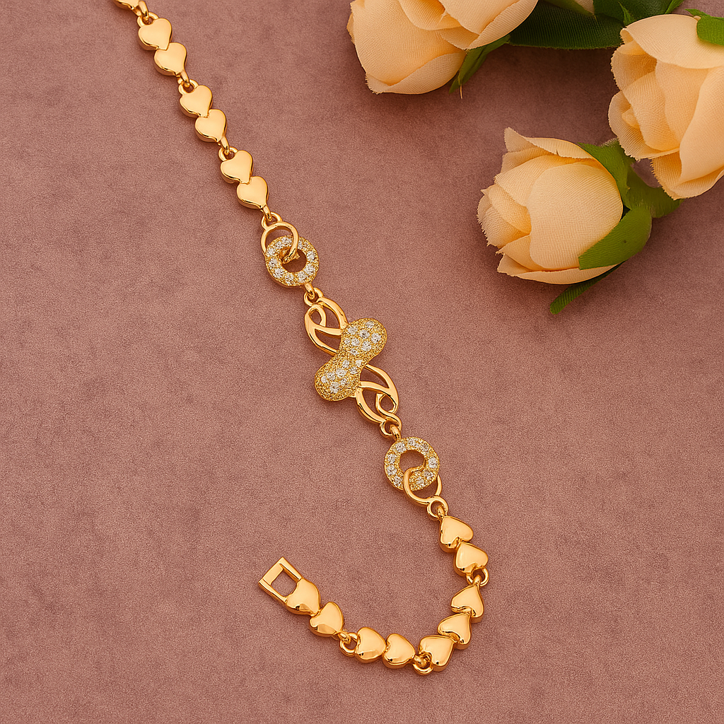 Eternity Charm Rose Bracelet