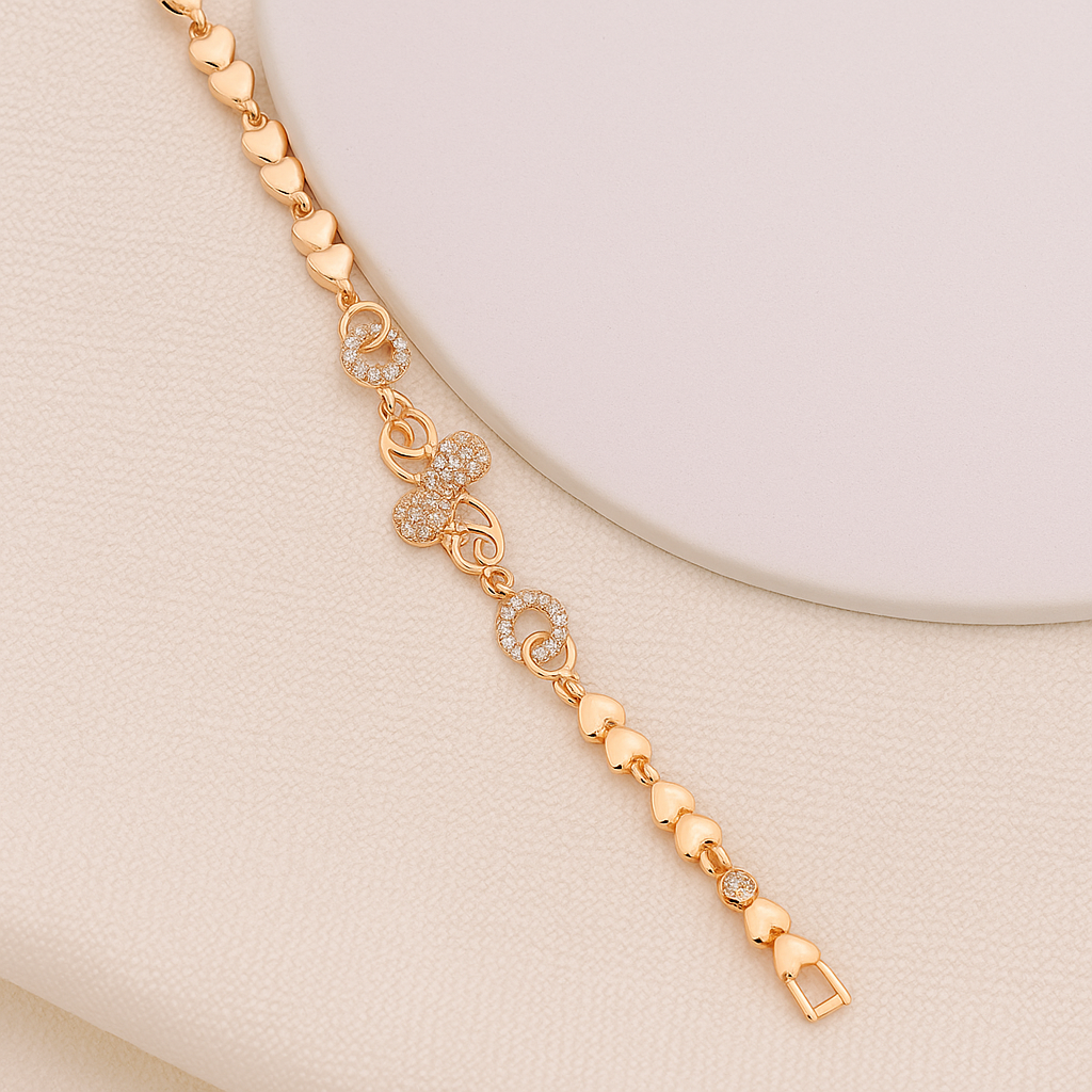 Eternity Charm Rose Bracelet