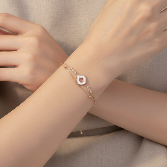 Minimal Luxe Geometric Bracelet