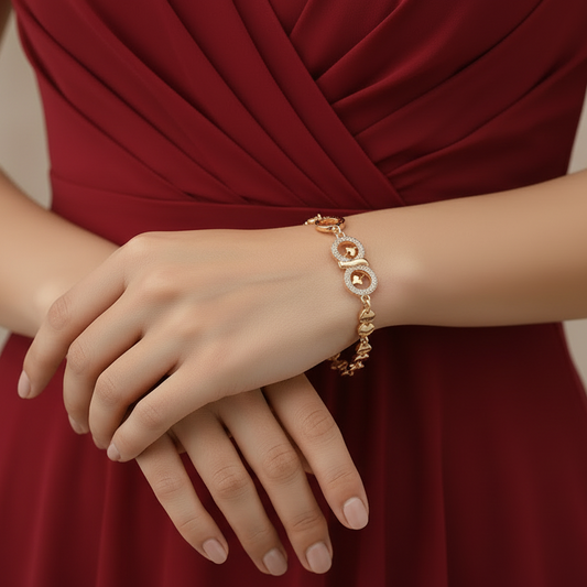 HeartGlow Rose Gold Bracelet