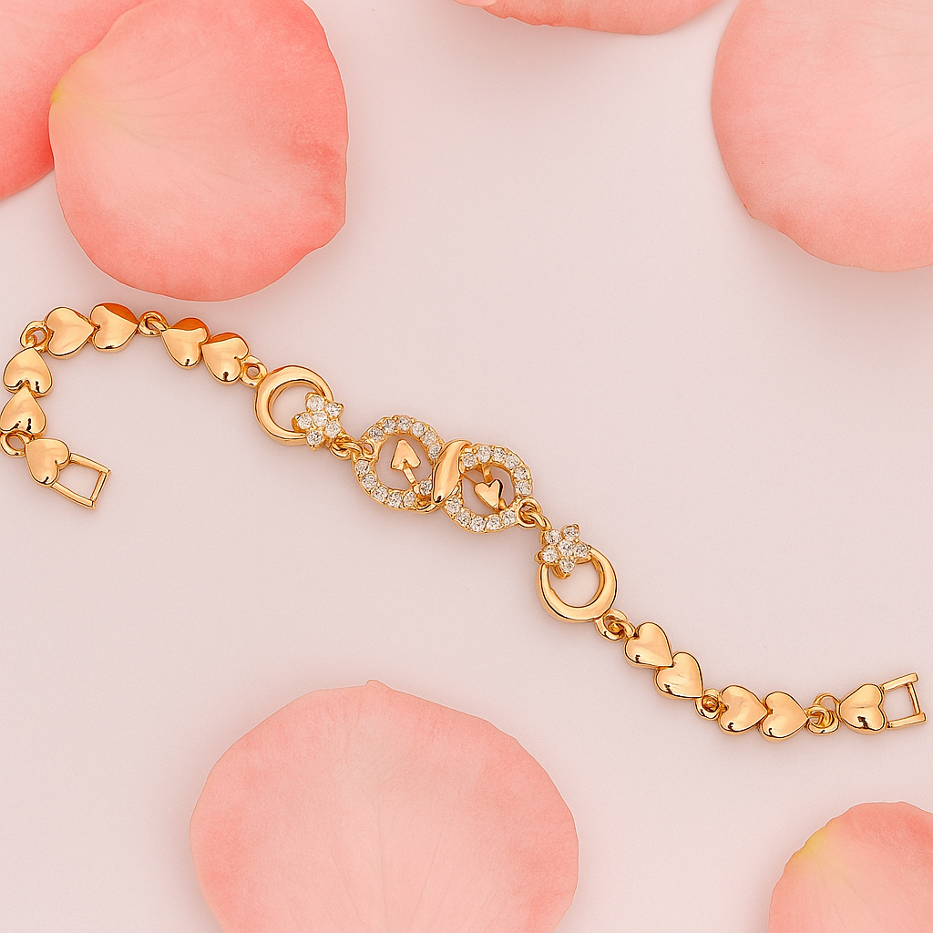 HeartGlow Rose Gold Bracelet