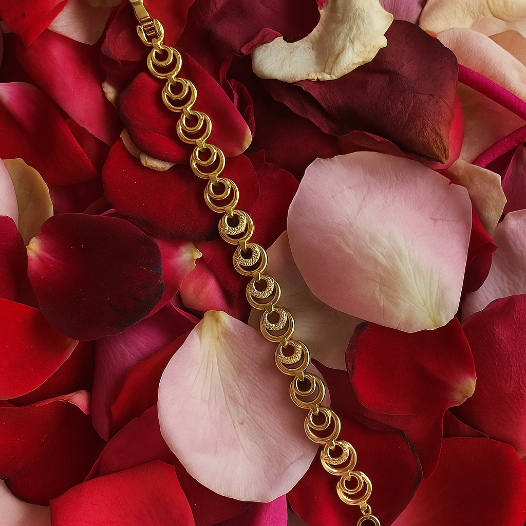 Rose Orbit Charm Bracelet