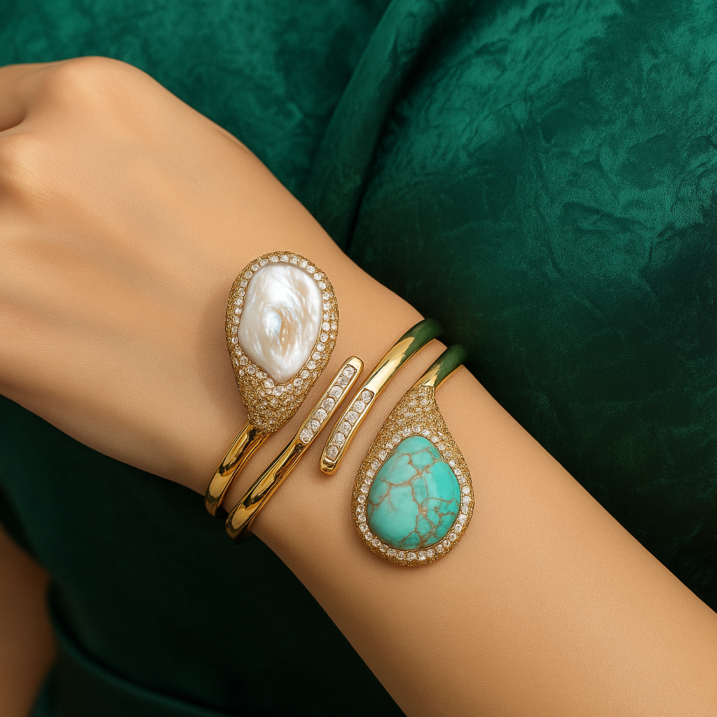 Ocean Luxe Dual Stone Bracelet