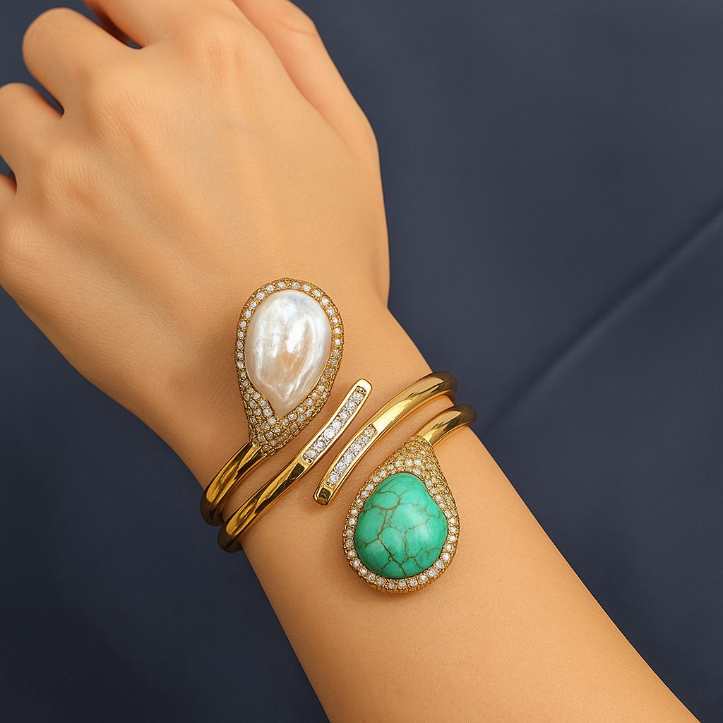 Ocean Luxe Dual Stone Bracelet