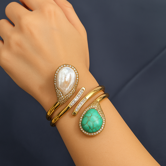 Ocean Luxe Dual Stone Bracelet