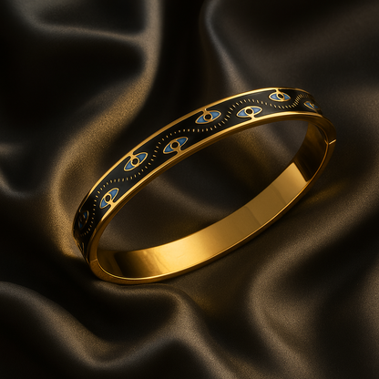Midnight Aura Evil Eye Bangle