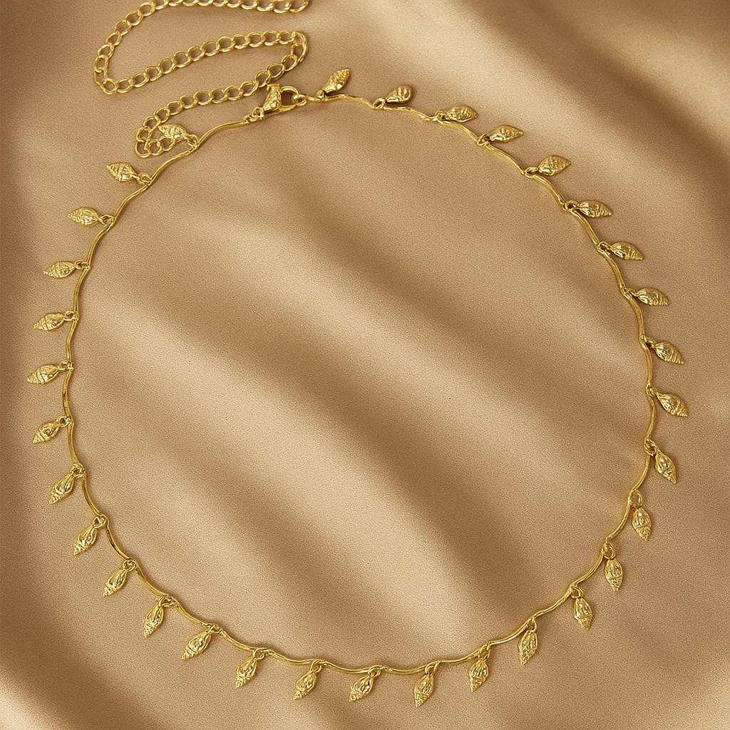 Golden Conch Drops Waist Chain