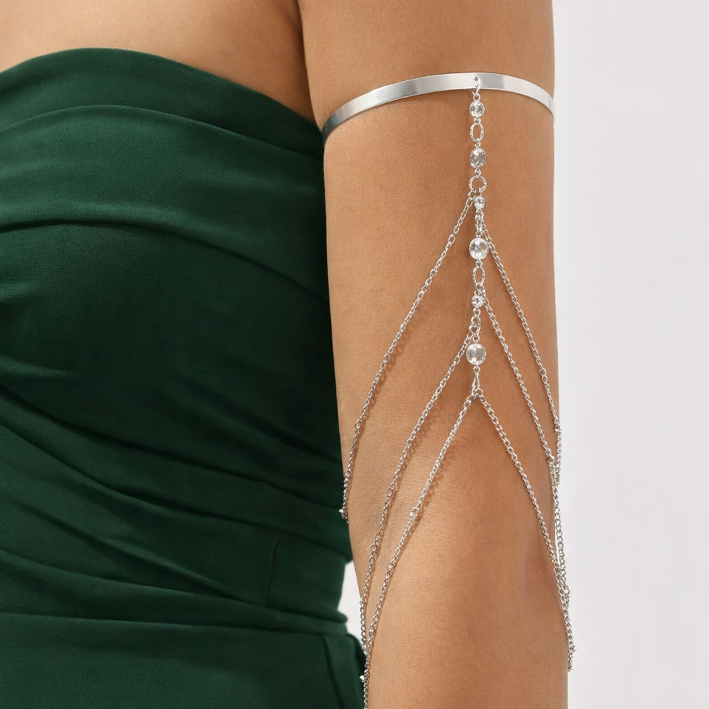 Crystal Drape Arm Band – Reevatara