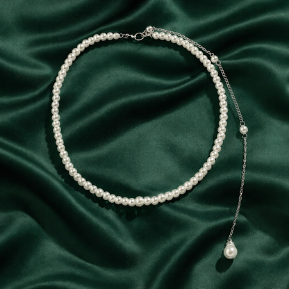 Velvet Pearl back chain by ReevaTara, 11 gms