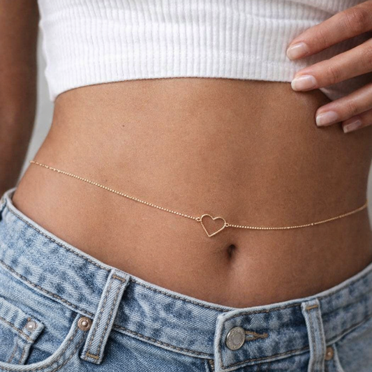 Minimal Heart Waist Chain