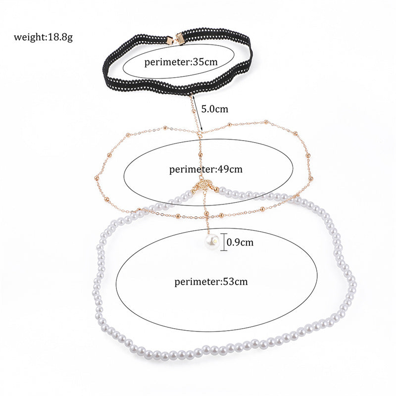 Pearl Prism Thigh Chain