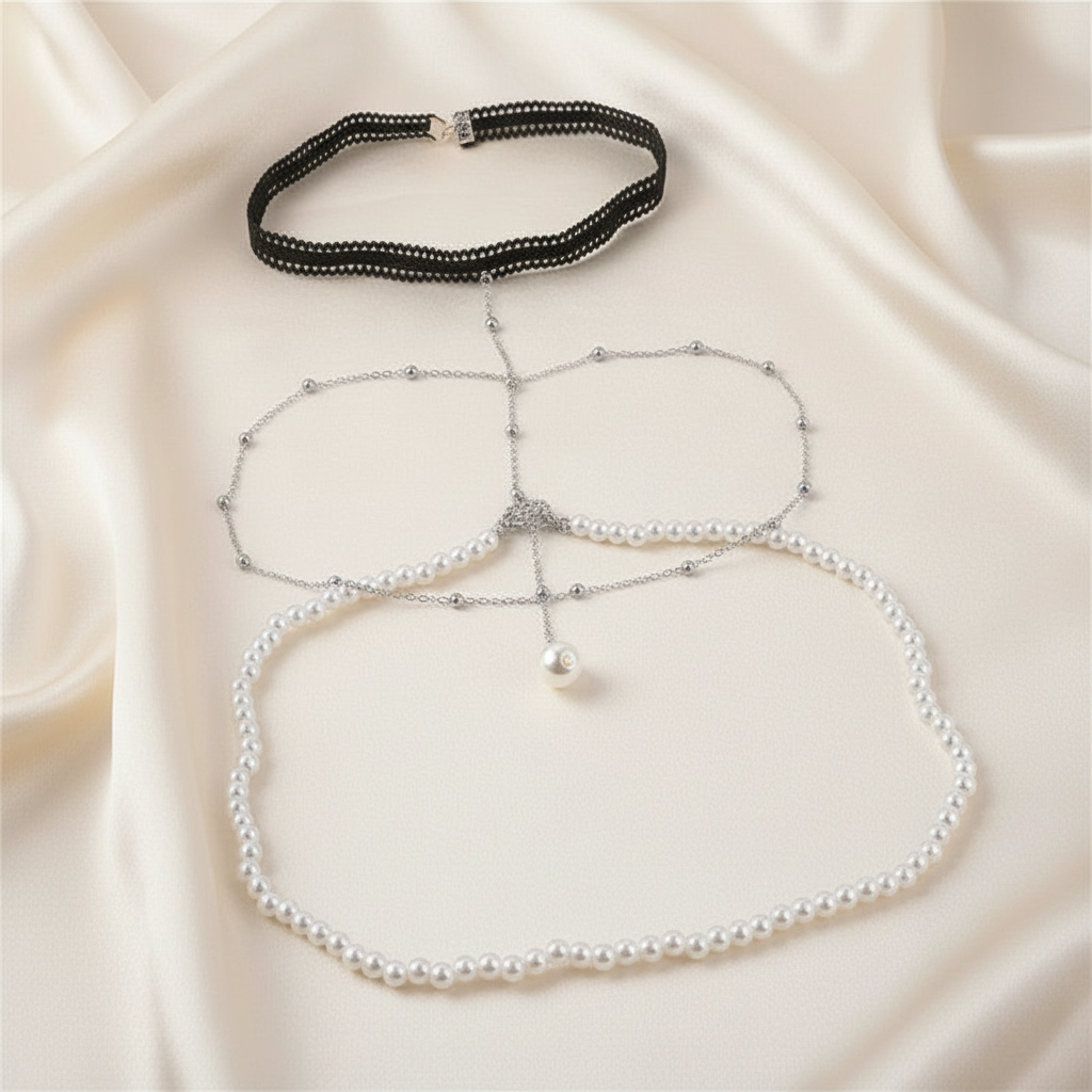 Pearl Prism Thigh Chain