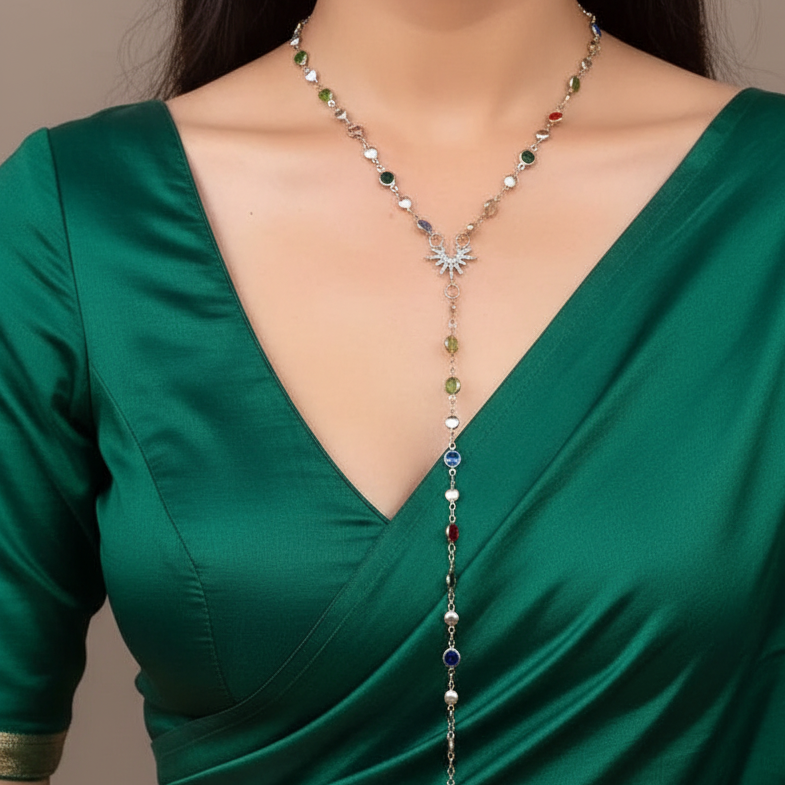 Multi Crystal Body Chain