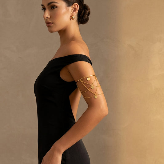 Sunehri Drape Armband | Bajuband