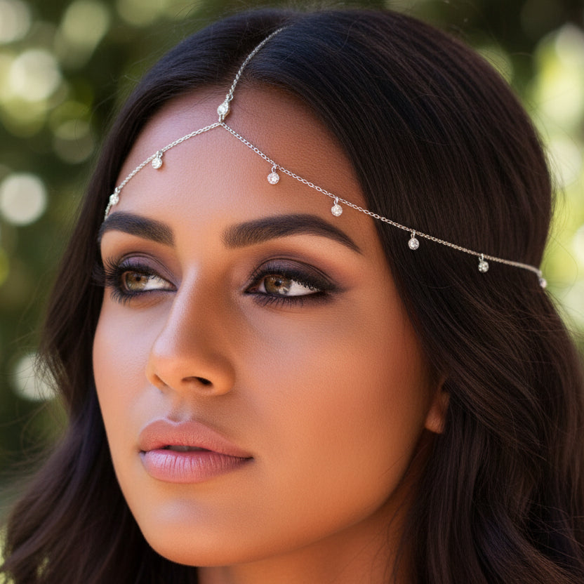 Crystal Drop Hair Chain