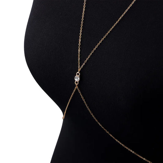 Solitaire Drape Body Chain