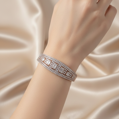 Plated Feather Cuff Bracelet