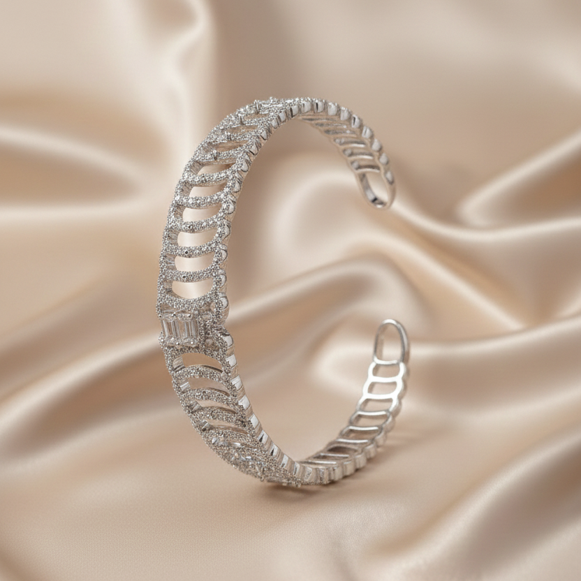 Crystal Baguette Cuff